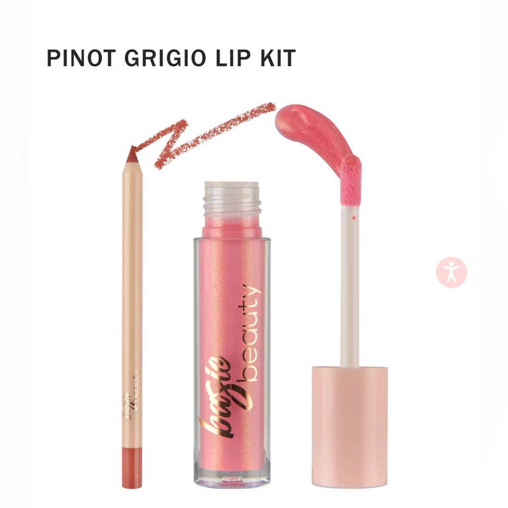 Basie Beauty  PINOT GRIGIO LIP KIT  Gel Liner & Lip Gloss, New in Box